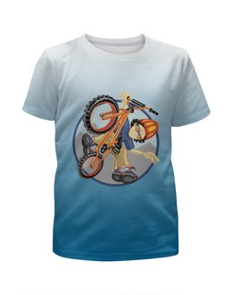 Заказать детскую футболку в Москве. Футболка с полной запечаткой для мальчиков Велосипед от Ирина - готовые дизайны и нанесение принтов.