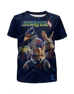 Заказать детскую футболку в Москве. Футболка с полной запечаткой для мальчиков STAR FOX от robus - готовые дизайны и нанесение принтов.