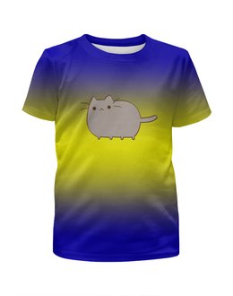 Заказать детскую футболку в Москве. Футболка с полной запечаткой для мальчиков котик от THE_NISE  - готовые дизайны и нанесение принтов.