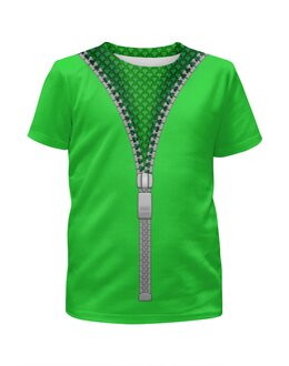 Заказать детскую футболку в Москве. Футболка с полной запечаткой для мальчиков Зеленая чешуя от IrinkaArt  - готовые дизайны и нанесение принтов.