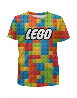 Заказать детскую футболку в Москве. Футболка с полной запечаткой для мальчиков LEGO   от CoolDesign - готовые дизайны и нанесение принтов.