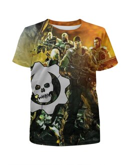 Заказать детскую футболку в Москве. Футболка с полной запечаткой для мальчиков Gears of War  от THE_NISE  - готовые дизайны и нанесение принтов.