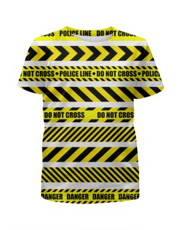 Заказать детскую футболку в Москве. Футболка с полной запечаткой для мальчиков Police line от THE_NISE  - готовые дизайны и нанесение принтов.