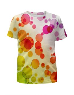 Заказать детскую футболку в Москве. Футболка с полной запечаткой для мальчиков Разноцветные круги от THE_NISE  - готовые дизайны и нанесение принтов.