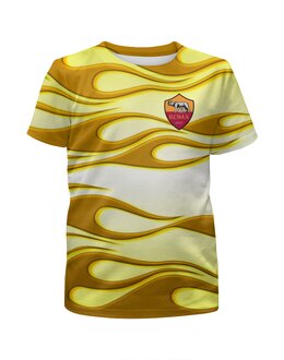 Заказать детскую футболку в Москве. Футболка с полной запечаткой для мальчиков FC Roma от THE_NISE  - готовые дизайны и нанесение принтов.