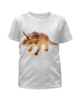 Заказать детскую футболку в Москве. Футболка с полной запечаткой для мальчиков Динозавр от nadegda - готовые дизайны и нанесение принтов.