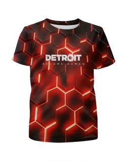 Заказать детскую футболку в Москве. Футболка с полной запечаткой для мальчиков Detroit  от THE_NISE  - готовые дизайны и нанесение принтов.