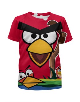 Заказать детскую футболку в Москве. Футболка с полной запечаткой для мальчиков Angry Birds 2 от Сергей Дульнев - готовые дизайны и нанесение принтов.