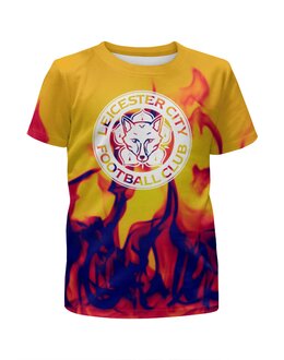 Заказать детскую футболку в Москве. Футболка с полной запечаткой для мальчиков Leicester City от THE_NISE  - готовые дизайны и нанесение принтов.