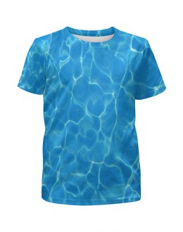 Заказать детскую футболку в Москве. Футболка с полной запечаткой для мальчиков Море (Вода) от coolmag - готовые дизайны и нанесение принтов.