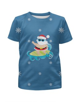 Заказать детскую футболку в Москве. Футболка с полной запечаткой для мальчиков Santa от THE_NISE  - готовые дизайны и нанесение принтов.