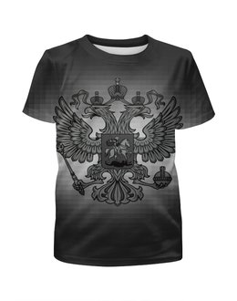 Заказать детскую футболку в Москве. Футболка с полной запечаткой для мальчиков Россия от multikot - готовые дизайны и нанесение принтов.