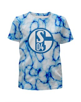 Заказать детскую футболку в Москве. Футболка с полной запечаткой для мальчиков Schalke 04 от THE_NISE  - готовые дизайны и нанесение принтов.