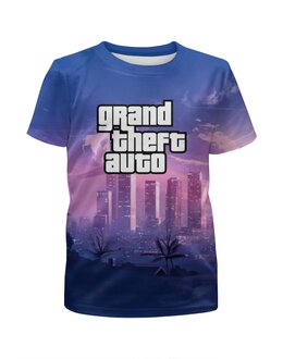 Заказать детскую футболку в Москве. Футболка с полной запечаткой для мальчиков Grand Theft Auto от THE_NISE  - готовые дизайны и нанесение принтов.