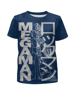 Заказать детскую футболку в Москве. Футболка с полной запечаткой для мальчиков Mega man (Rockman) от BJ Shop - готовые дизайны и нанесение принтов.