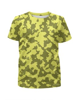 Заказать детскую футболку в Москве. Футболка с полной запечаткой для мальчиков Мультицвет Камуфляж от armyshop - готовые дизайны и нанесение принтов.