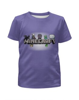 Заказать детскую футболку в Москве. Футболка с полной запечаткой для мальчиков MINECRAFT | МАЙНКРАФТ от vista12761@rambler.ru - готовые дизайны и нанесение принтов.
