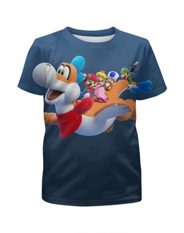 Заказать детскую футболку в Москве. Футболка с полной запечаткой для мальчиков Super Mario от ПРИНТЫ ПЕЧАТЬ  - готовые дизайны и нанесение принтов.