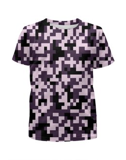 Заказать детскую футболку в Москве. Футболка с полной запечаткой для мальчиков Pink Pixel от THE_NISE  - готовые дизайны и нанесение принтов.