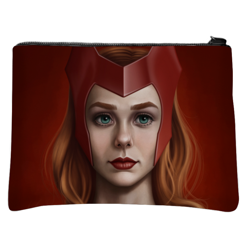 Printio Косметичка с полной запечаткой Алая ведьма / scarlet witch printio подушка 60x40 см с полной запечаткой алая ведьма scarlet witch