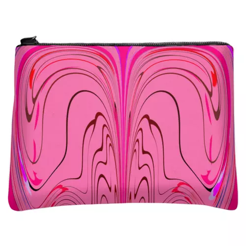 Заказать сумку в Москве. Косметичка с полной запечаткой Розовые волны от Alexey Evsyunin - готовые дизайны и нанесение принтов.