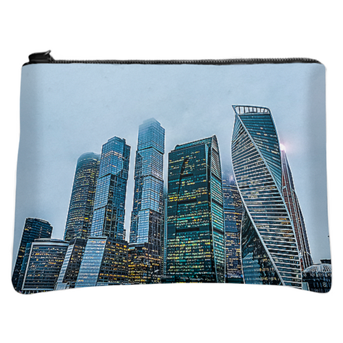 Заказать сумку в Москве. Косметичка с полной запечаткой Большой город. от Eva De Peron.  - готовые дизайны и нанесение принтов.
