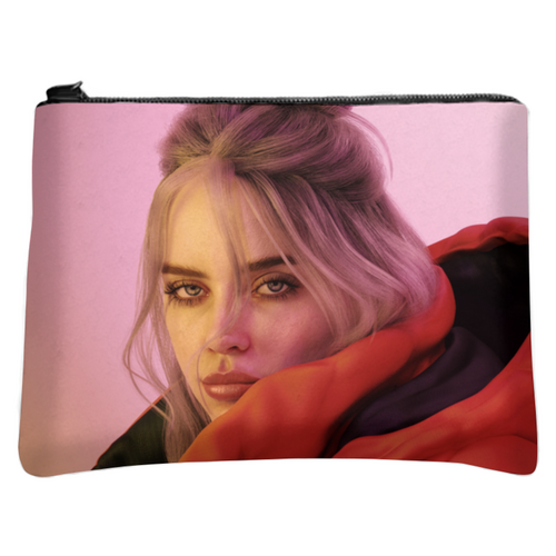 Заказать сумку в Москве. Косметичка с полной запечаткой Billie Eilish от Jimmy Flash - готовые дизайны и нанесение принтов.