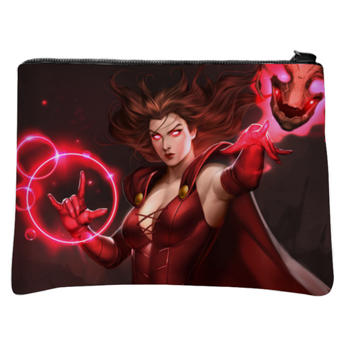 Заказать сумку в Москве. Косметичка с полной запечаткой Алая Ведьма / Scarlet Witch от Jimmy Flash - готовые дизайны и нанесение принтов.