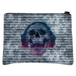 Заказать сумку в Москве. Косметичка с полной запечаткой Skull loves music от Дана Столыпина - готовые дизайны и нанесение принтов.