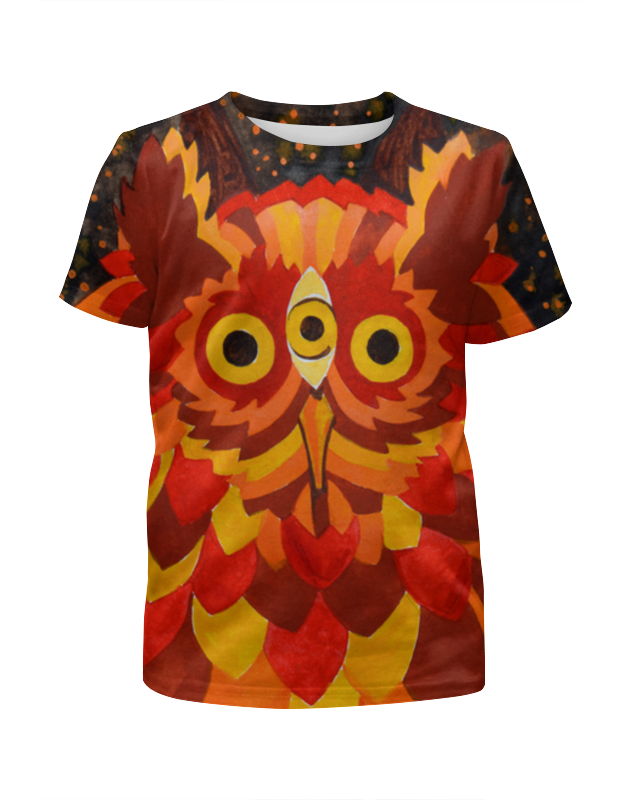 Printio Футболка с полной запечаткой для девочек Осенняя сова #2 printio футболка с полной запечаткой мужская осенняя сова 2
