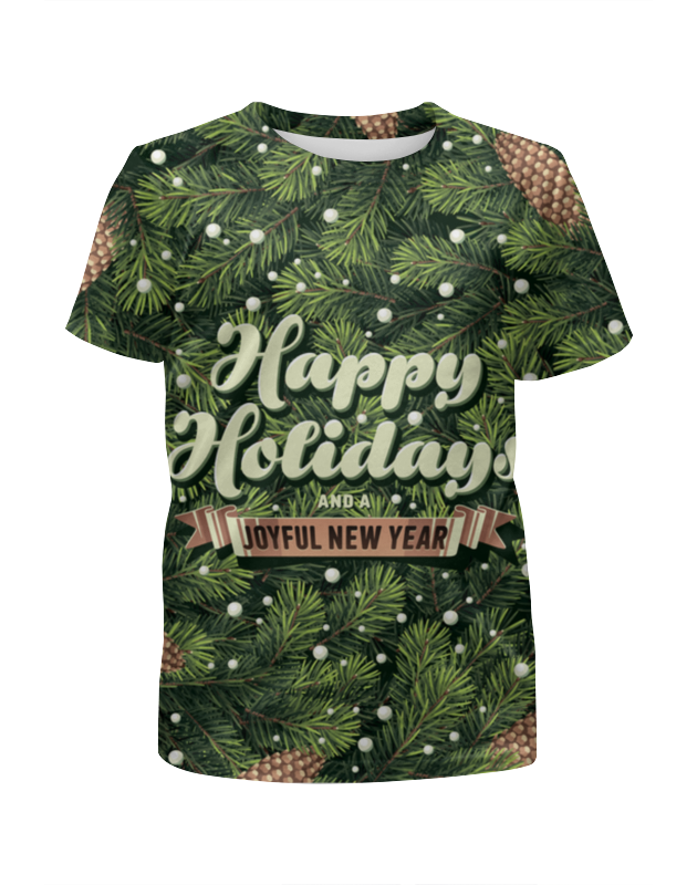 Printio Футболка с полной запечаткой для девочек С новым годом! (happy new year) printio футболка с полной запечаткой для девочек с новым годом