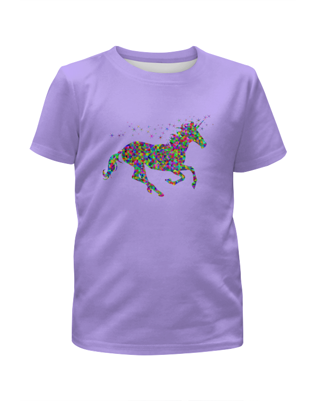 Printio Футболка с полной запечаткой для девочек Единорог printio футболка с полной запечаткой для девочек infinite unicorn бесконечный единорог