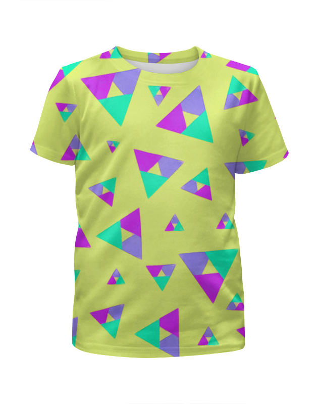 Printio Футболка с полной запечаткой для девочек Треугольник 1 printio футболка с полной запечаткой для девочек пестрые треугольники