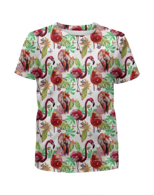 Printio Футболка с полной запечаткой для девочек Фламинго printio футболка с полной запечаткой для девочек бананы и фламинго