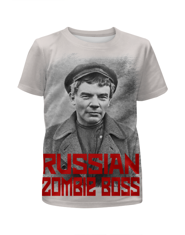 Printio Футболка с полной запечаткой для девочек Lenin russian zombie boss