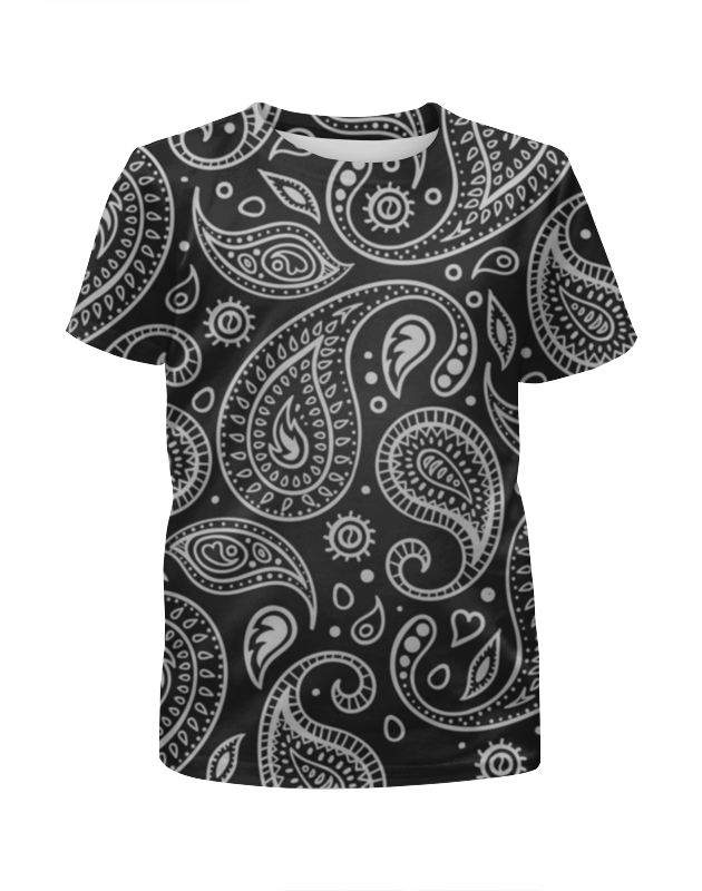 Printio Футболка с полной запечаткой для девочек Пейсли printio футболка с полной запечаткой женская орнамент пейсли морские волны