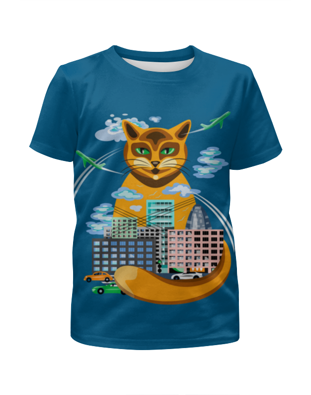 Printio Футболка с полной запечаткой для девочек Кот хранитель printio футболка с полной запечаткой женская кот хранитель