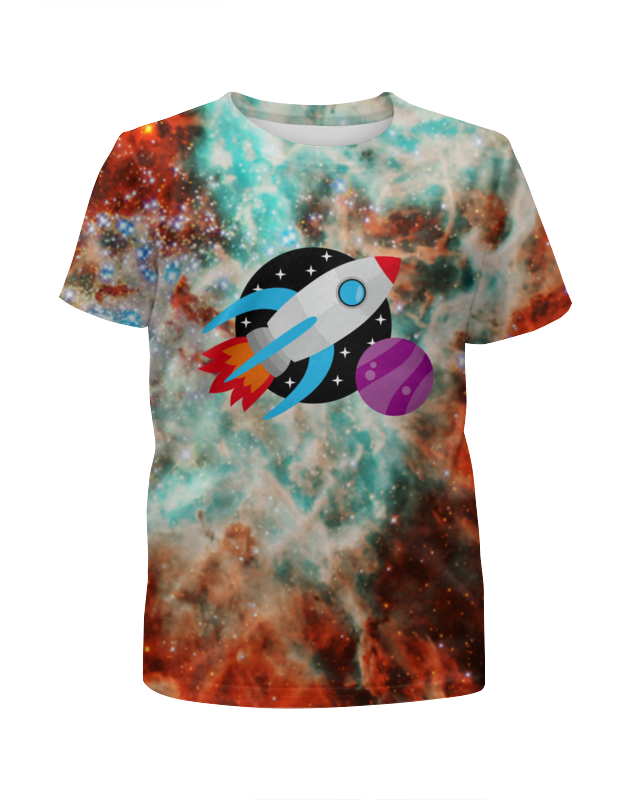 Printio Футболка с полной запечаткой для девочек Космос printio футболка с полной запечаткой для девочек нло космос