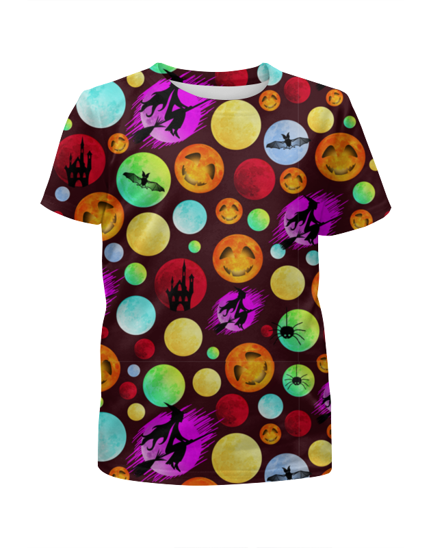 Printio Футболка с полной запечаткой для девочек Halloween moon printio футболка с полной запечаткой для девочек фазы лун