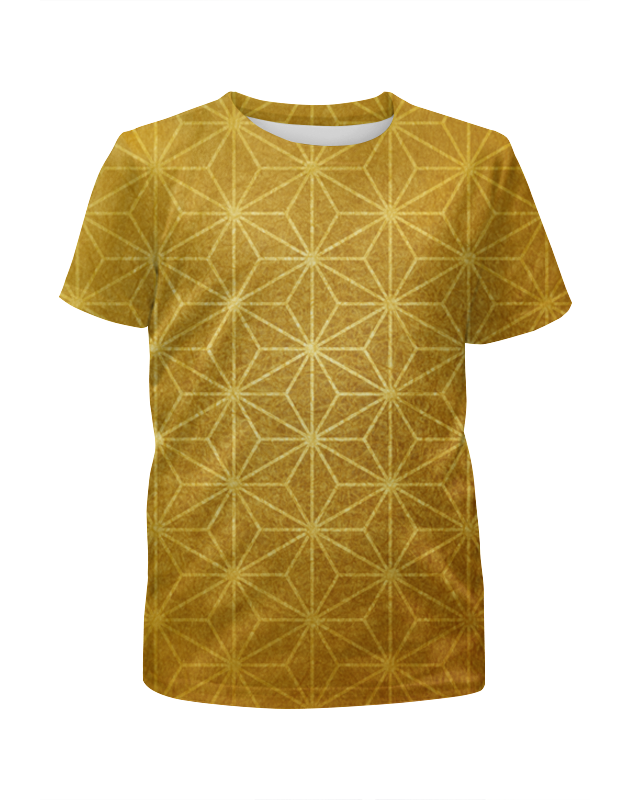 Printio Футболка с полной запечаткой для девочек Золотой узор printio футболка с полной запечаткой для девочек золотой узор