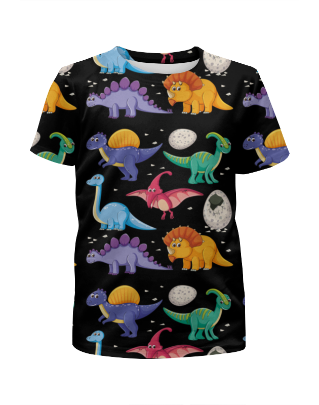 Printio Футболка с полной запечаткой для девочек Динозавры printio футболка с полной запечаткой для девочек кристиан бэйл