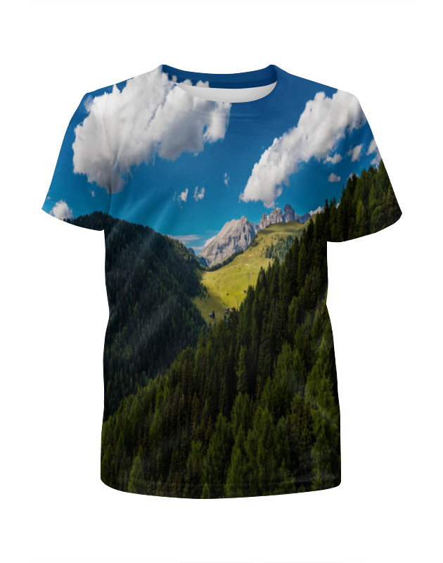 Printio Футболка с полной запечаткой для девочек Лесной склон printio футболка с полной запечаткой мужская лесной склон