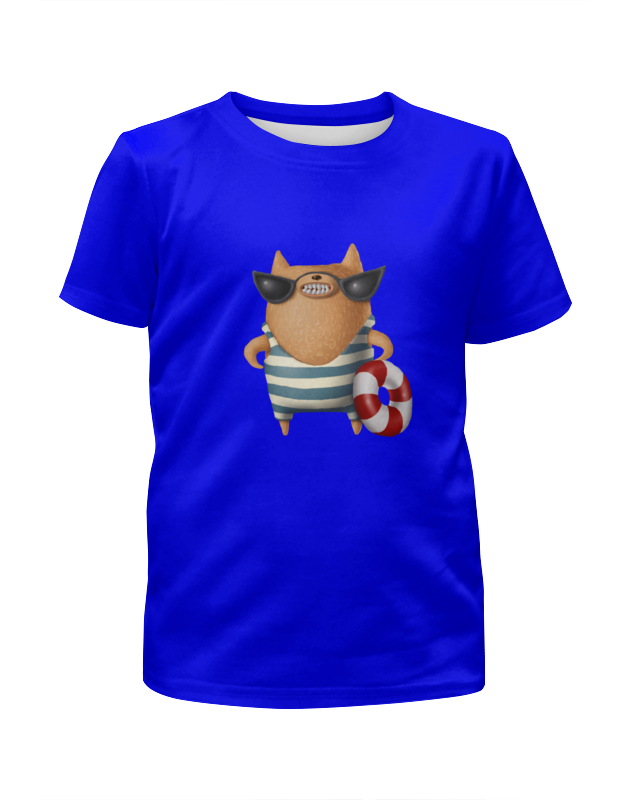 Printio Футболка с полной запечаткой для девочек Котик printio футболка с полной запечаткой для девочек котик с ромашками 1