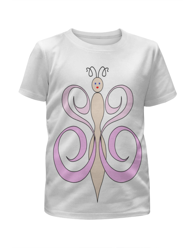 Printio Футболка с полной запечаткой для девочек Бабочка printio футболка с полной запечаткой для девочек бабочка и стрекоза