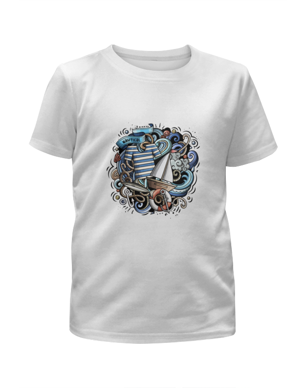 Printio Футболка с полной запечаткой для девочек Моряк printio футболка с полной запечаткой для девочек моряк попай