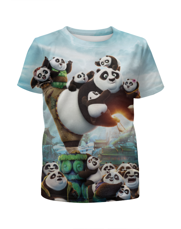 printio футболка с полной запечаткой для девочек кунг фу панда Printio Футболка с полной запечаткой для девочек Кунг-фу панда