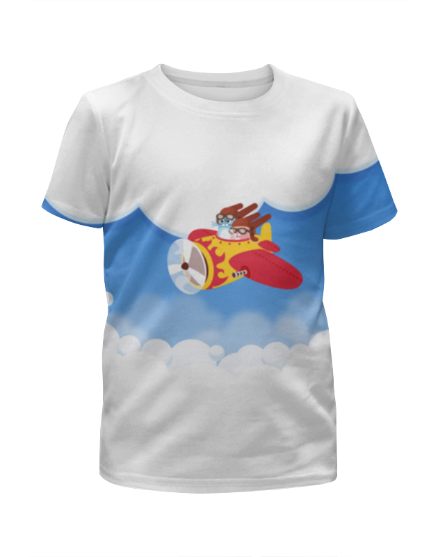 printio футболка с полной запечаткой для девочек зайцы пилоты Printio Футболка с полной запечаткой для девочек Зайцы пилоты