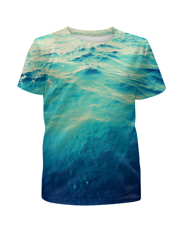 Printio Футболка с полной запечаткой для девочек Морская вода printio футболка с полной запечаткой для девочек волны моря