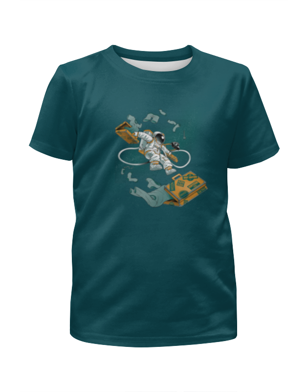 Printio Футболка с полной запечаткой для девочек Космический турист printio футболка с полной запечаткой для девочек котик в космосе