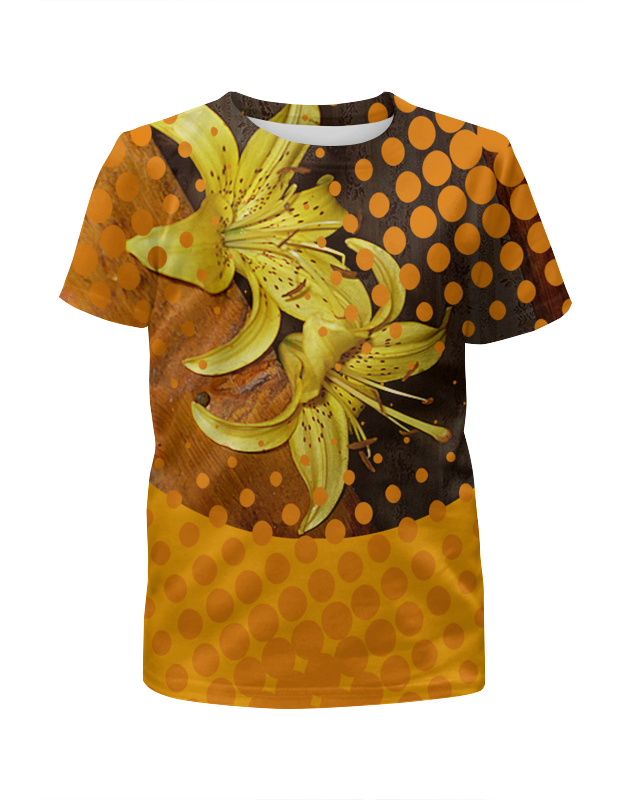 Printio Футболка с полной запечаткой для девочек Солнечная лилия. printio футболка с полной запечаткой для девочек солнечная лилия